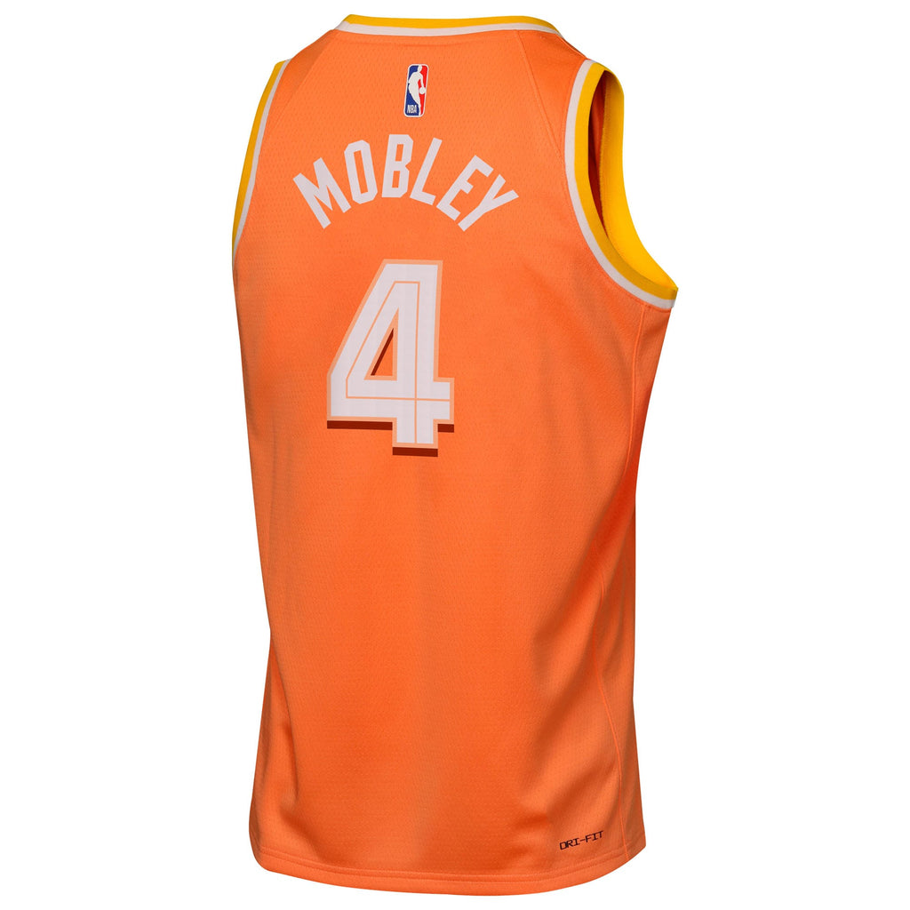 Evan Mobley Cleveland Cavaliers 2025/26 City Edition Swingman Jersey - Orange - Youth product image 4, provided for visual