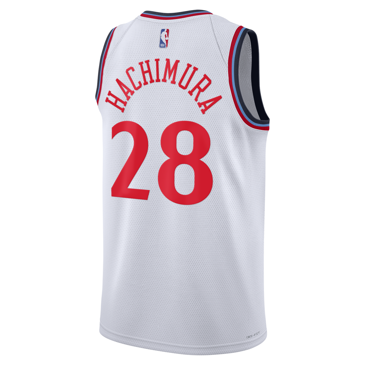 Rui Hachimura Los Angeles Clippers Association Edition Replica Swingman Jersey - White - Unisex product image 4, provided