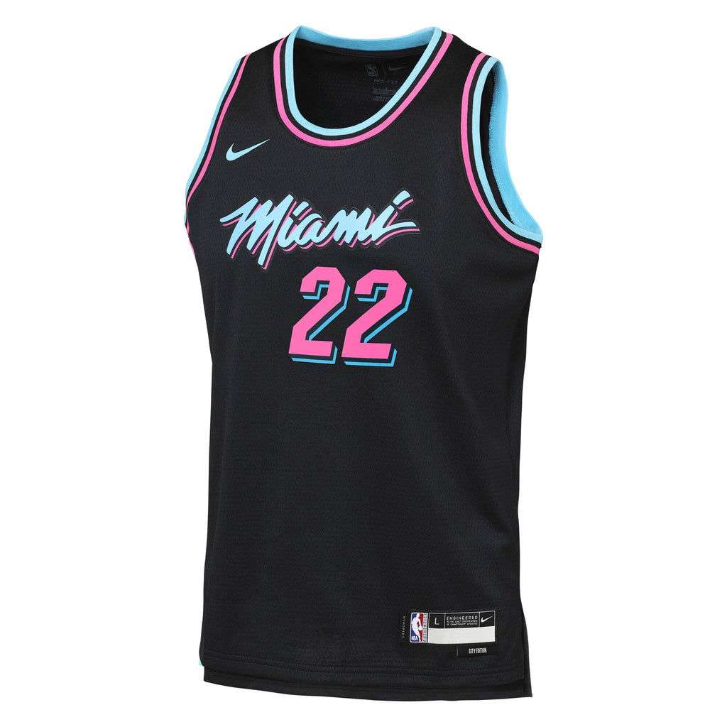 Andrew Wiggins Miami Heat 2025/26 City Edition Swingman Jersey - Black - Youth product image 3, provided for visual