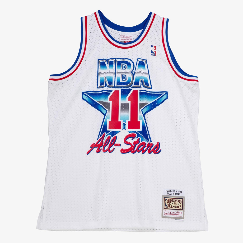 Isiah Thomas Detroit Pistons 1992 All-Star East Authentic Jersey - White product image 3, provided for visual reference and