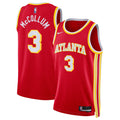 CJ McCollum Atlanta Hawks Icon Edition Swingman Jersey - Red - Unisex product image 1, provided for visual reference and