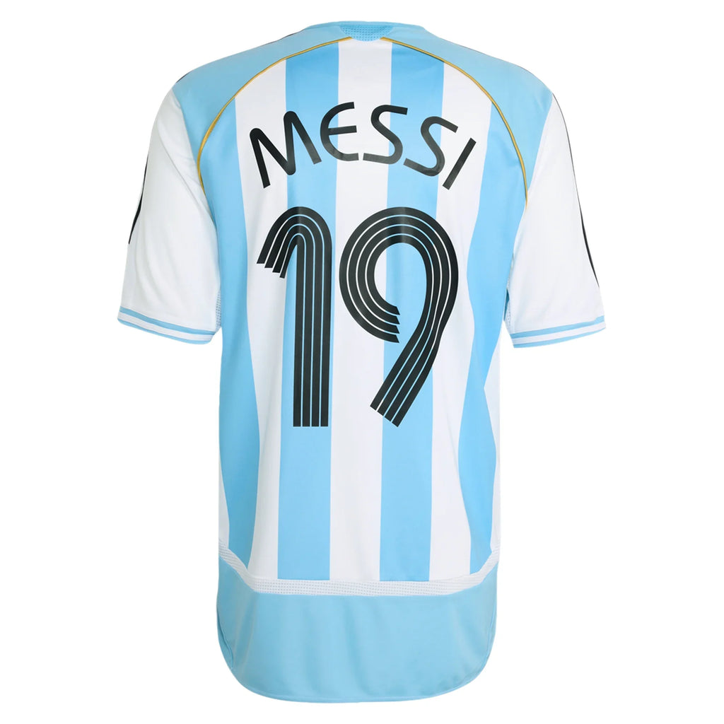 adidas 2006 ARGENTINA REISSUE MESSI HOME JERSEY product image 1, provided for visual reference and product detail review