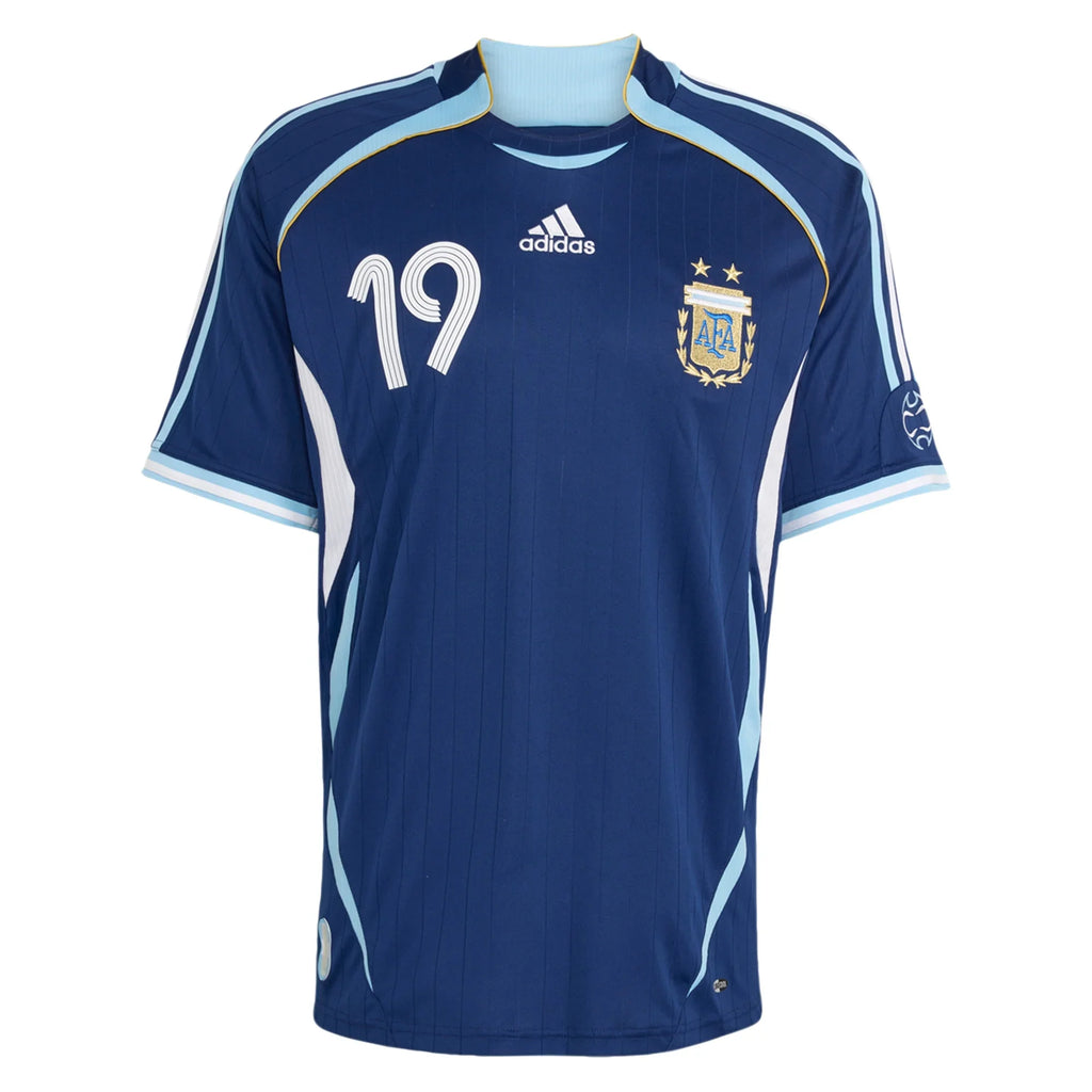 adidas 2006 ARGENTINA REISSUE MESSI AWAY JERSEY product image 2, provided for visual reference and product detail review