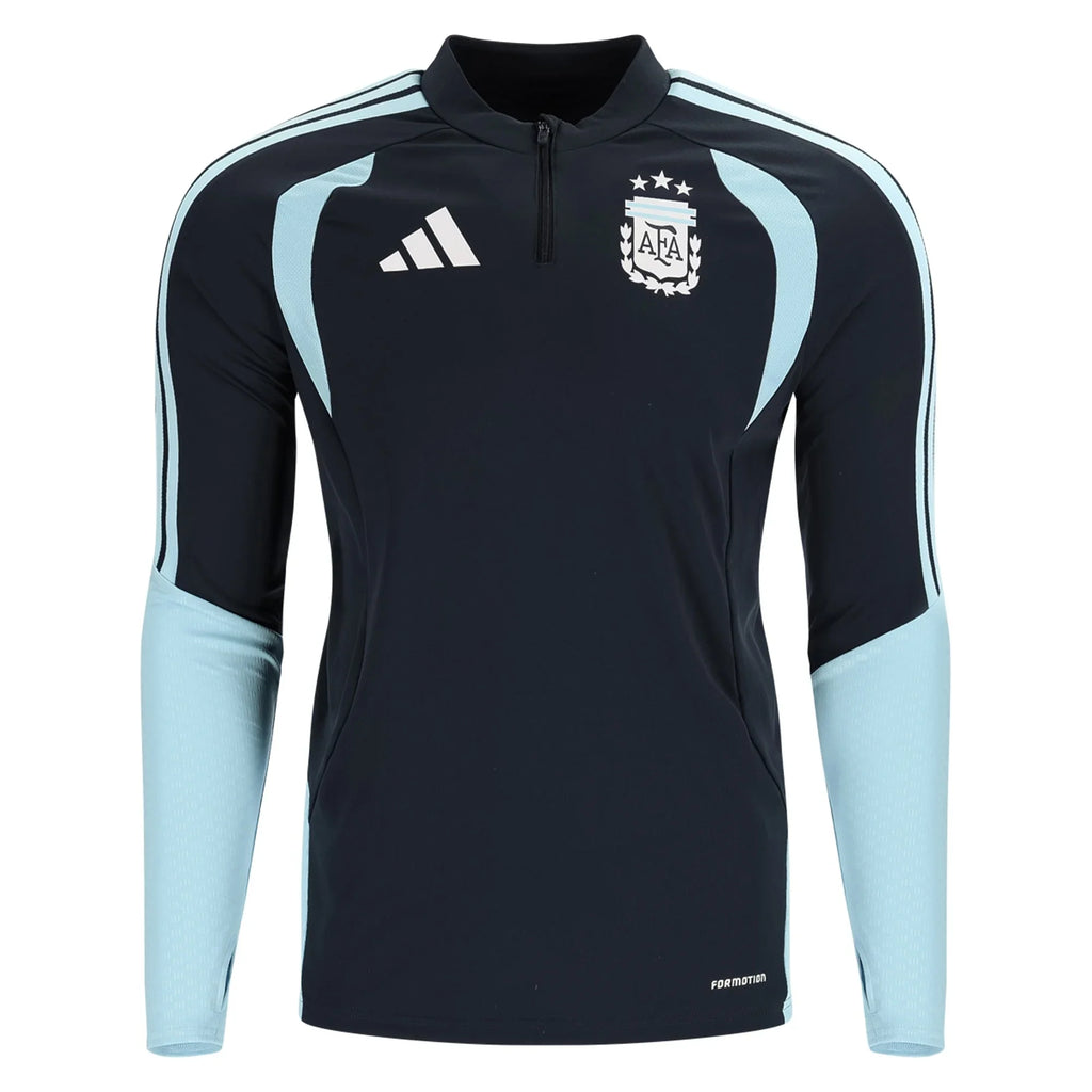 2026 ARGENTINA LONG SLEEVE TRAINING TOP - Night Navy product image 1, provided for visual reference and product detail review