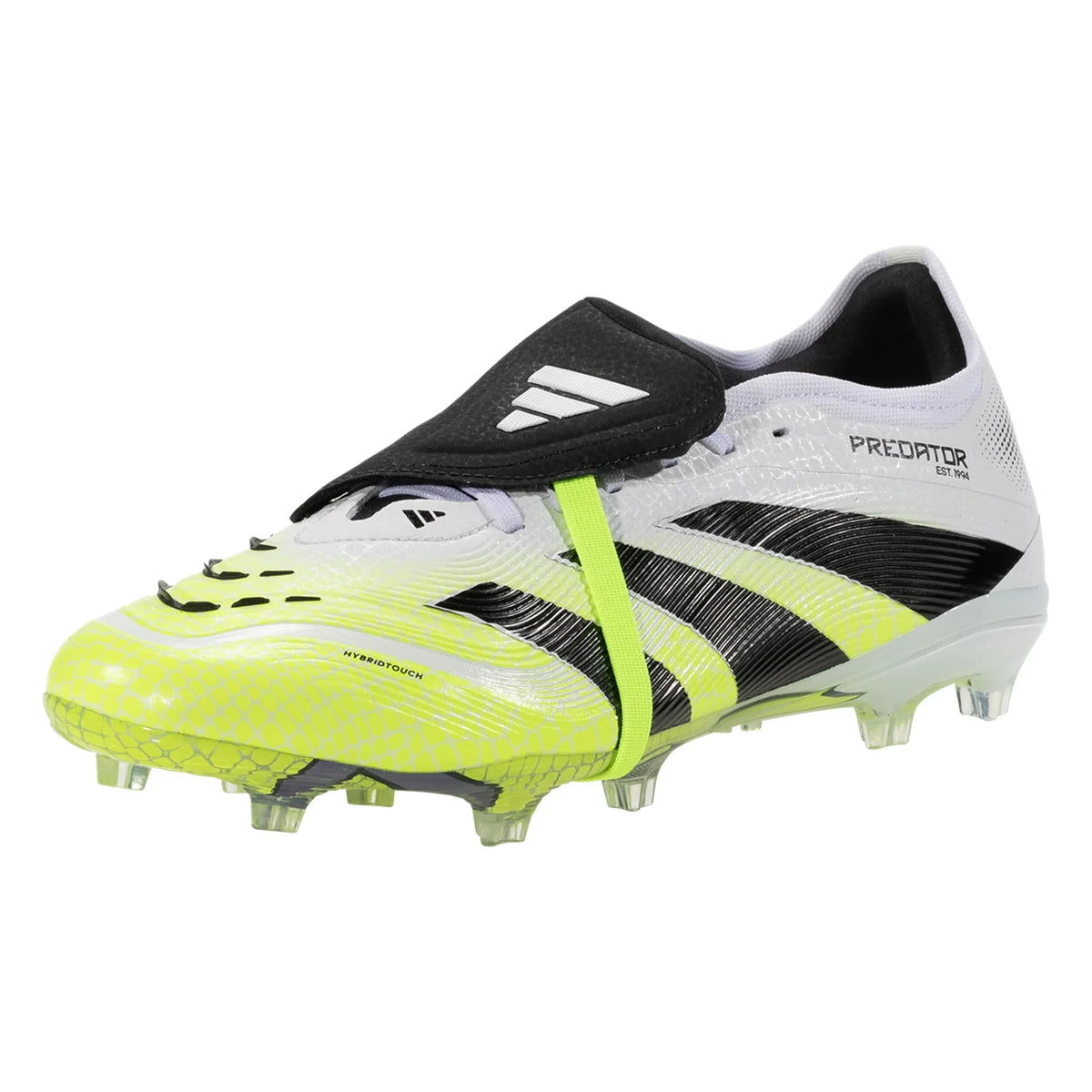 adidas PREDATOR PRO FOLD-OVER TOUNGUE FG - Cloud White / Core Black / Lucid Lemon product image 1, provided for visual