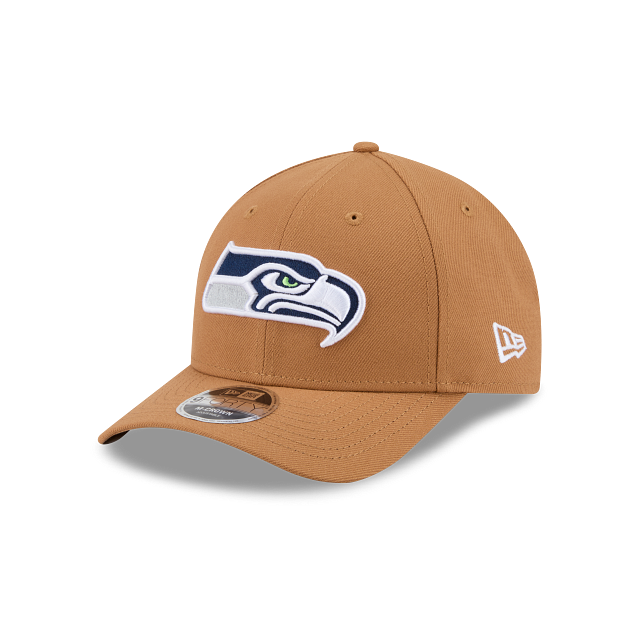 New Era Seattle Seahawks 9FORTY M-Crown Adjustable Hat-Brown product image 2, provided for visual reference and product