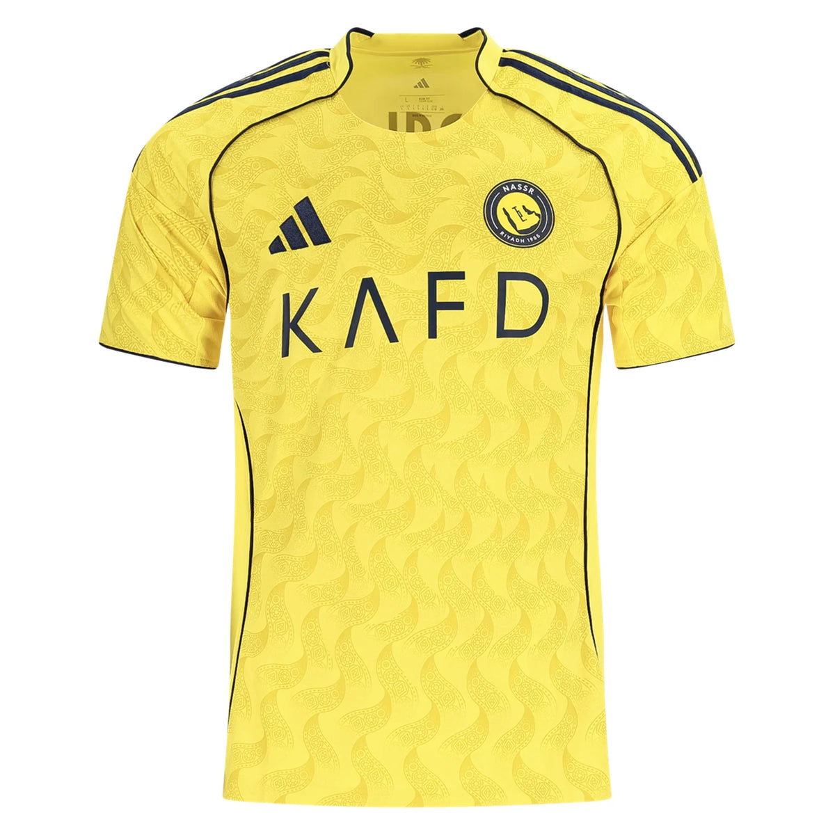 25/26 adidas AL NASSR RONALDO HOME JERSEY product image 2, provided for visual reference and product detail review