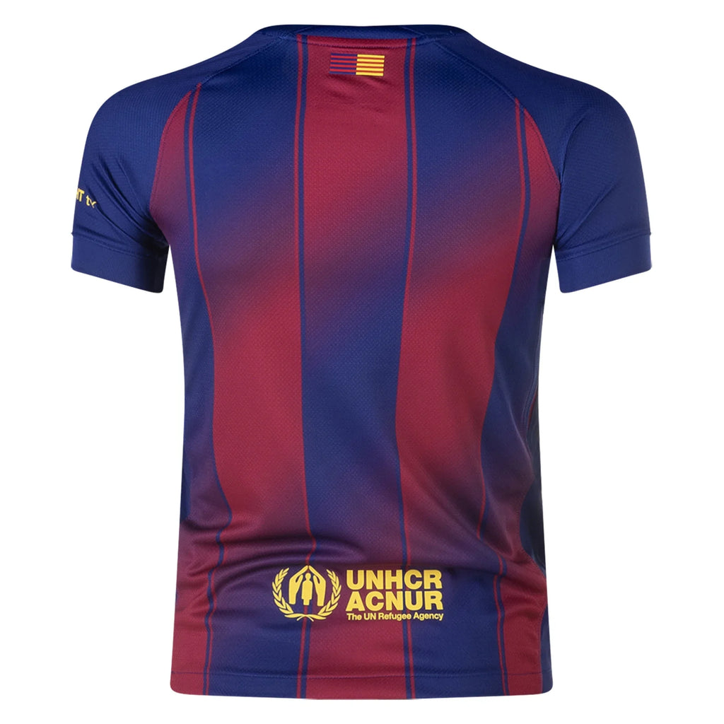25/26 FC Barcelona Youth Home Jersey product image 3, provided for visual reference and product detail review