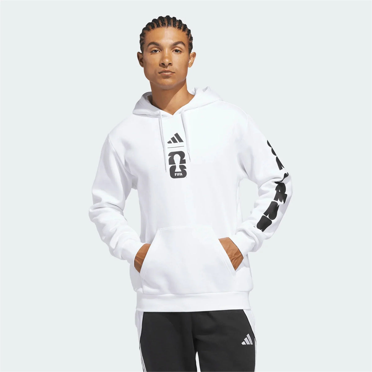 adidas FIFA WORLD CUP 2026™ HOODIE - WHITE product image 1, provided for visual reference and product detail review