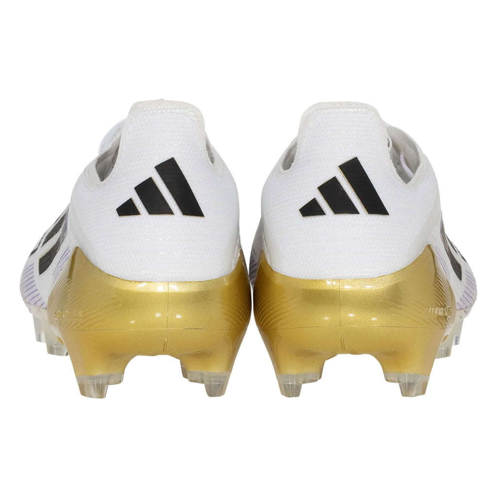 adidas F50 ELITE FG - White/Core Black/Gold Metallic product image 4, provided for visual reference and product detail review