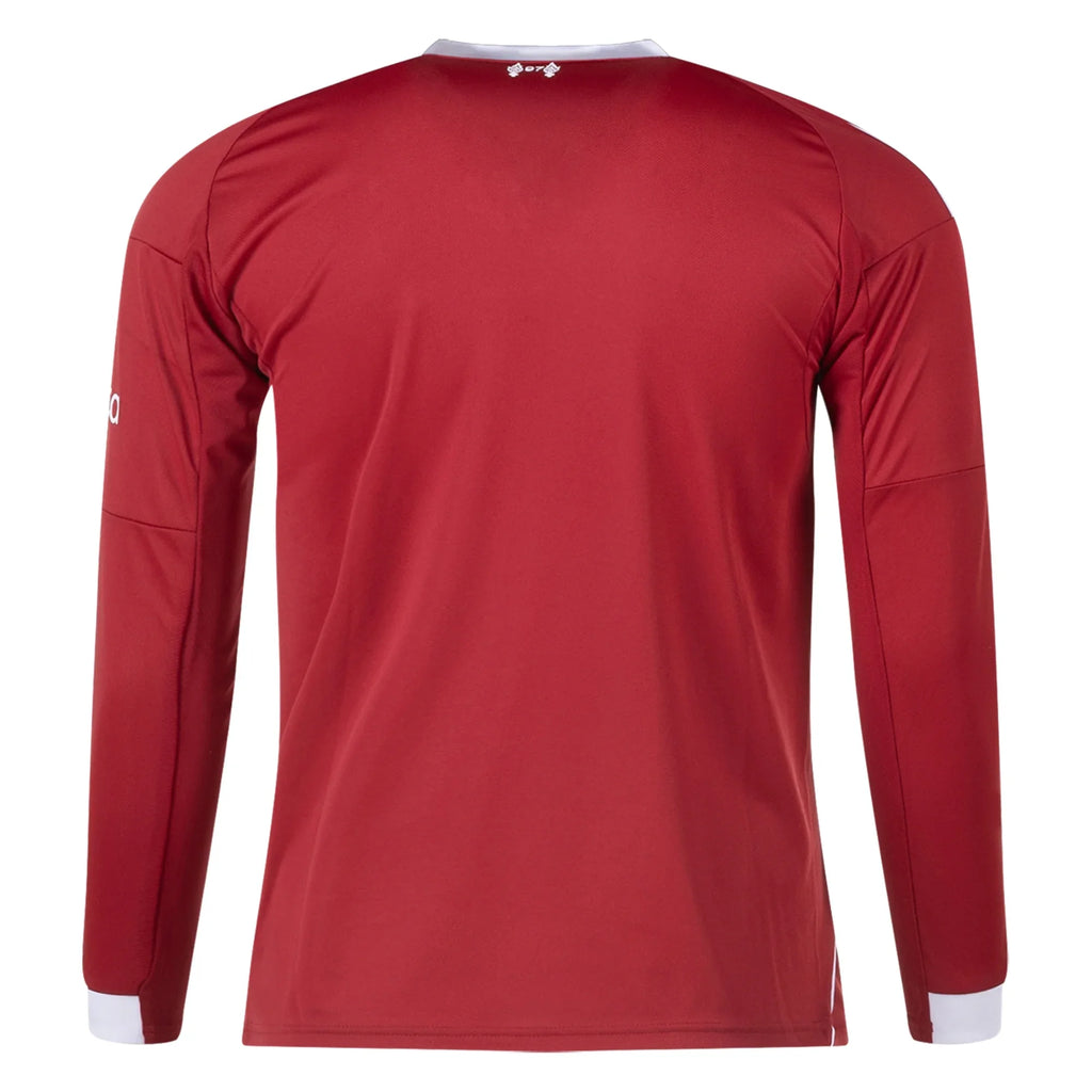 25/26 Liverpool Long Sleeve Home Jersey product image 3, provided for visual reference and product detail review