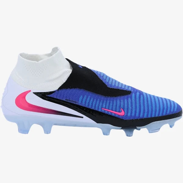 Nike Phantom 6 High Elite FG-Racer Blue/Pink Blast/White product image 1, provided for visual reference and product detail
