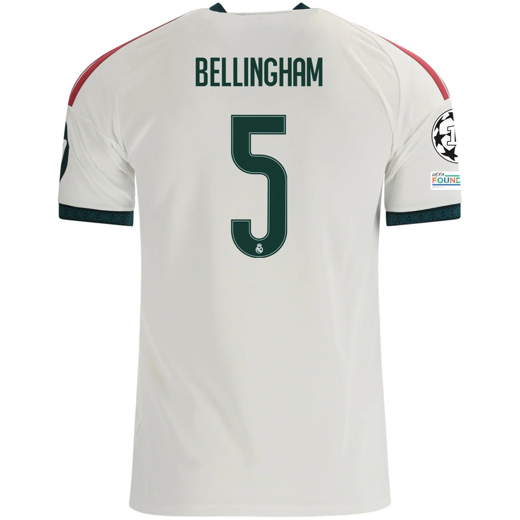 26/27 Real Madrid Bellingham Ucl Home Jersey product image 1, provided for visual reference and product detail review