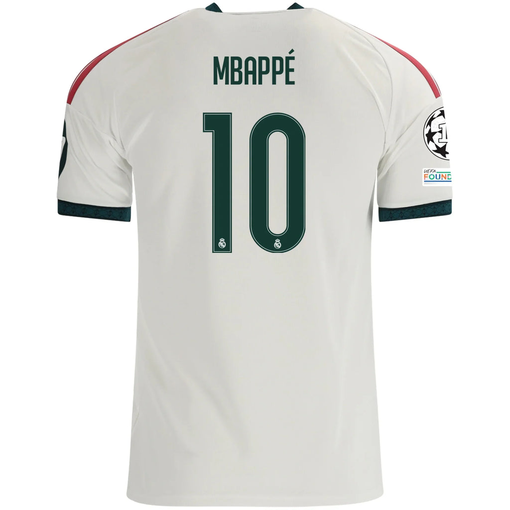 26/27 Real Madrid Mbappe Ucl Home Jersey product image 1, provided for visual reference and product detail review