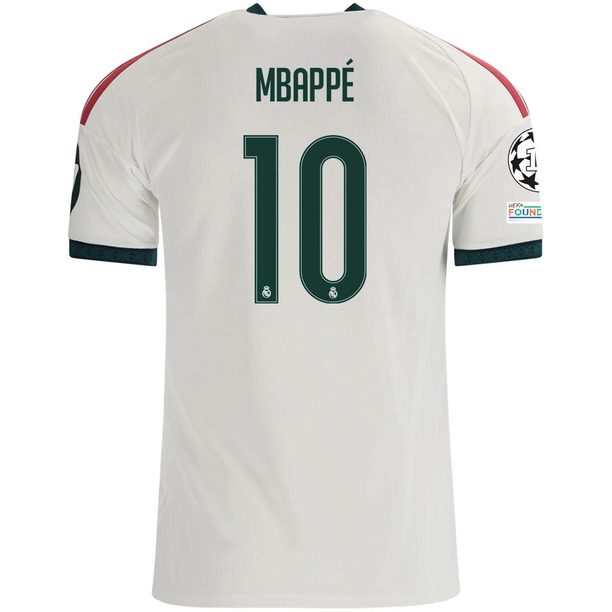 26/27 Real Madrid Mbappe Ucl Home Jersey product image 1, provided for visual reference and product detail review
