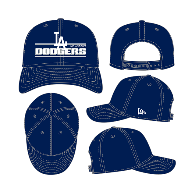 New Era Los Angeles Dodgers Stated 9SEVENTY Stretch-Snap Hat-Royal product image 1, provided for visual reference and