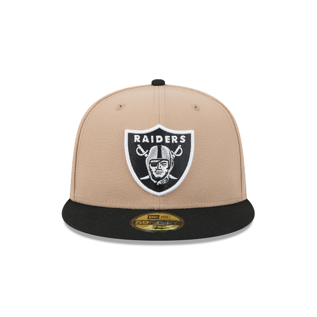 New Era Las Vegas Raiders 59FIFTY Fitted Hat-Camel product image 3, provided for visual reference and product detail review