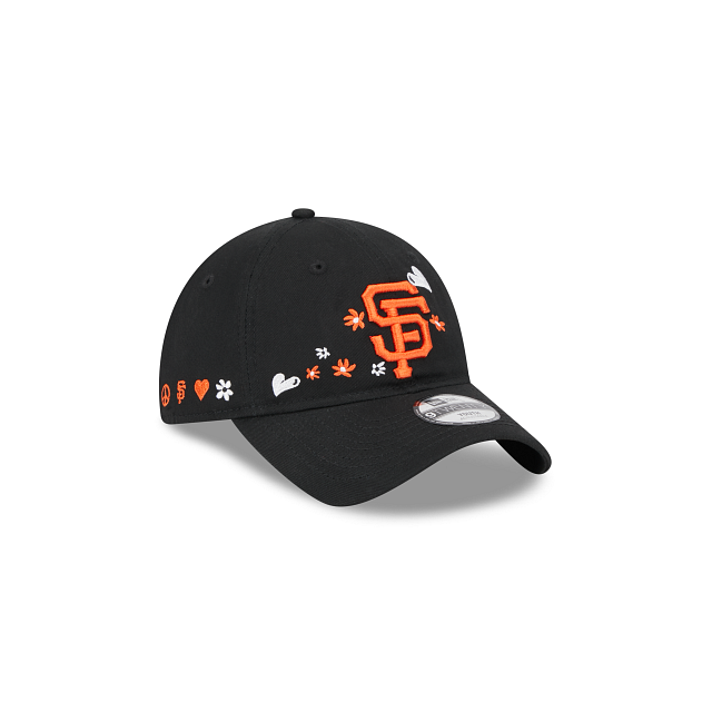 New Era Youth San Francisco Giants Flower 9TWENTY Adjustable Hat product image 1, provided for visual reference and product