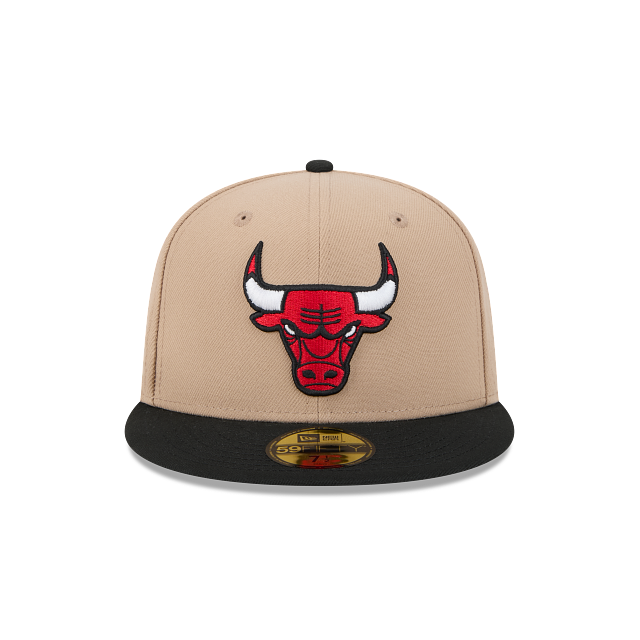 New Era Chicago Bulls 59FIFTY Fitted Hat-Camel product image 3, provided for visual reference and product detail review