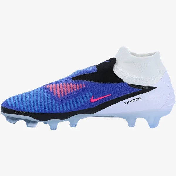 Nike Phantom 6 High Elite FG-Racer Blue/Pink Blast/White product image 2, provided for visual reference and product detail