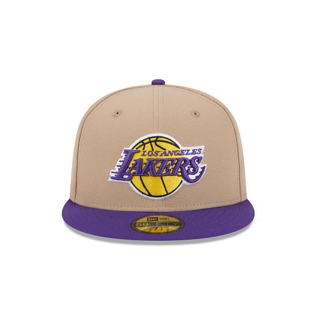 New Era Los Angeles Lakers 59FIFTY Fitted Hat-Camel product image 3, provided for visual reference and product detail review