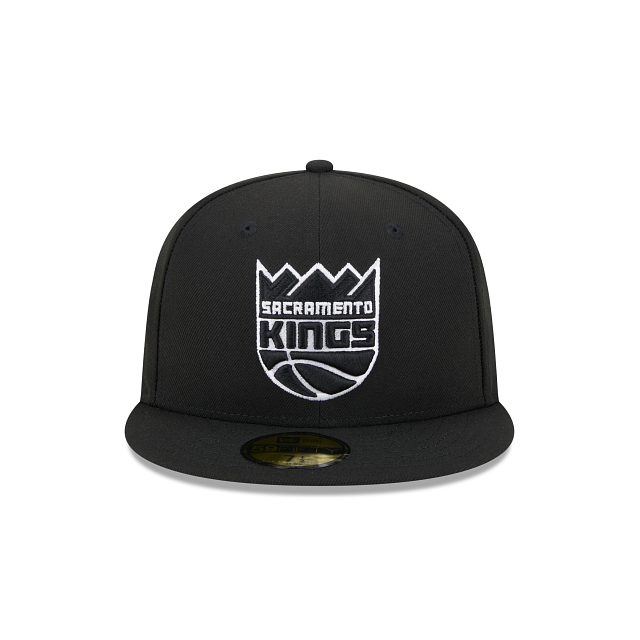 New Era Sacramento Kings Western Conference Side Patch 59fifty Fitted Hat-Black/White product image 2, provided for visual