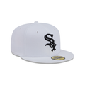 New Era Chicago White Sox City 59FIFTY Fitted Hat - White/Black product image 1, provided for visual reference and product