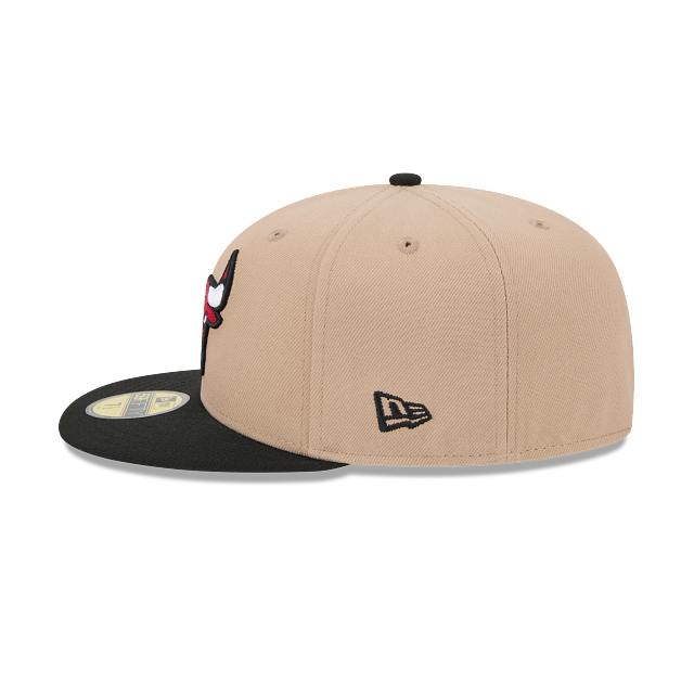 New Era Chicago Bulls 59FIFTY Fitted Hat-Camel product image 4, provided for visual reference and product detail review
