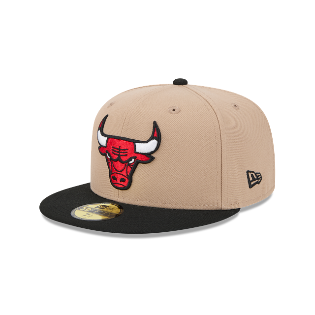 New Era Chicago Bulls 59FIFTY Fitted Hat-Camel product image 2, provided for visual reference and product detail review