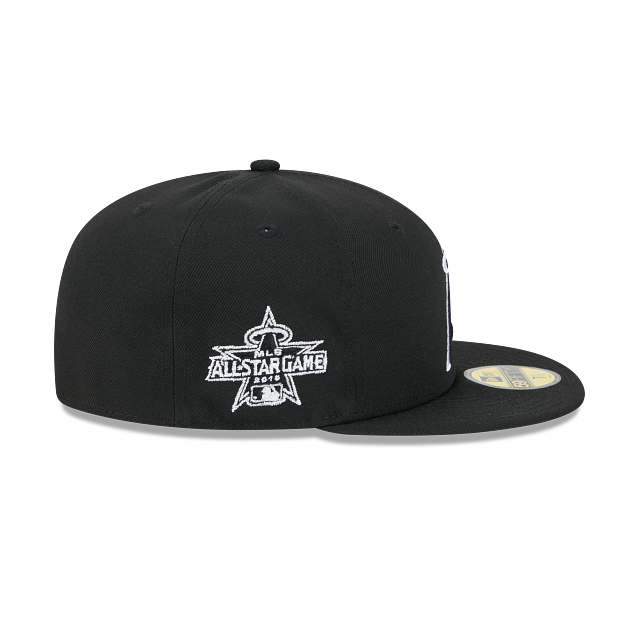 New Era Los Angeles Angels Side Patch 2010 All-Star Game 59fifty Fitted Hat-Black/White product image 4, provided for visual