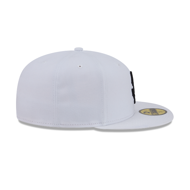 New Era San Francisco Giants Color Basic 59FIFTY Fitted Hat - White/Black product image 6, provided for visual reference and