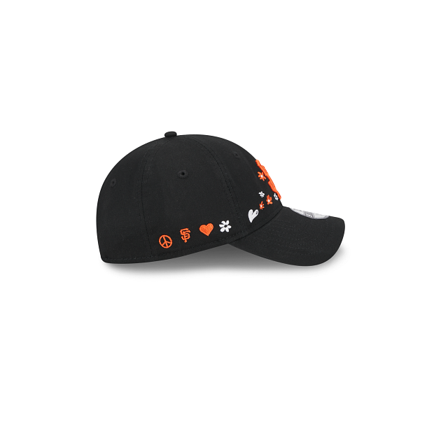 New Era Youth San Francisco Giants Flower 9TWENTY Adjustable Hat product image 4, provided for visual reference and product
