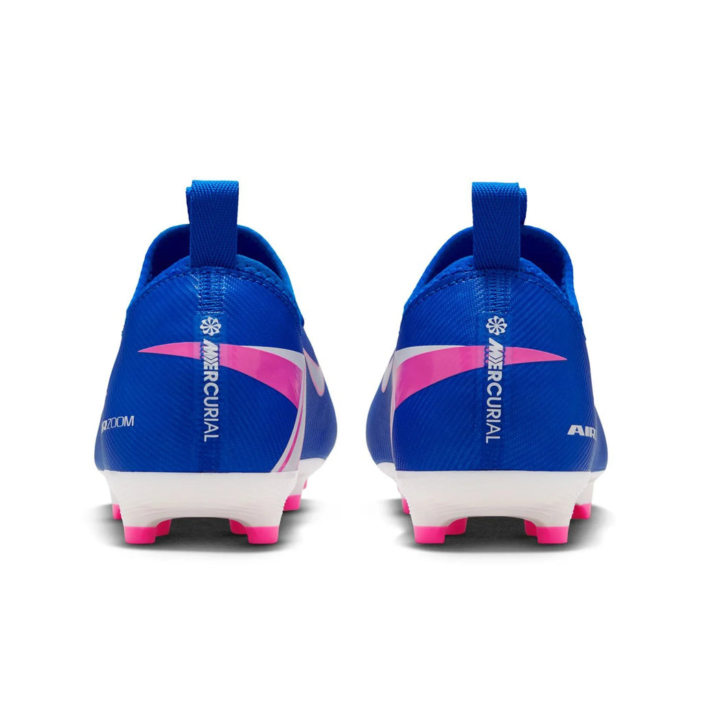 MERCURIAL VAPOR 16 ACADEMY FG/MG JR - Racer Blue/White product image 3, provided for visual reference and product detail