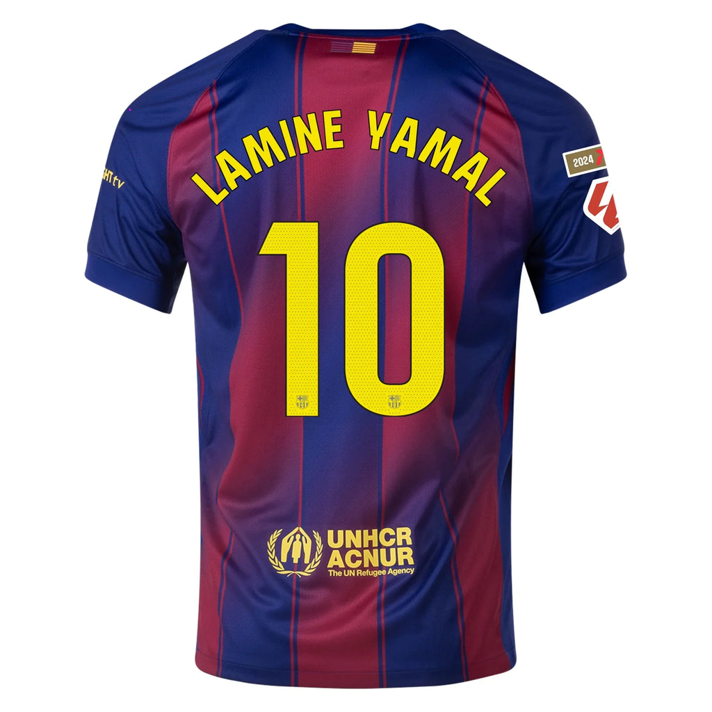 25/26 FC Barcelona Lamine Yamal Home Jersey product image 2, provided for visual reference and product detail review