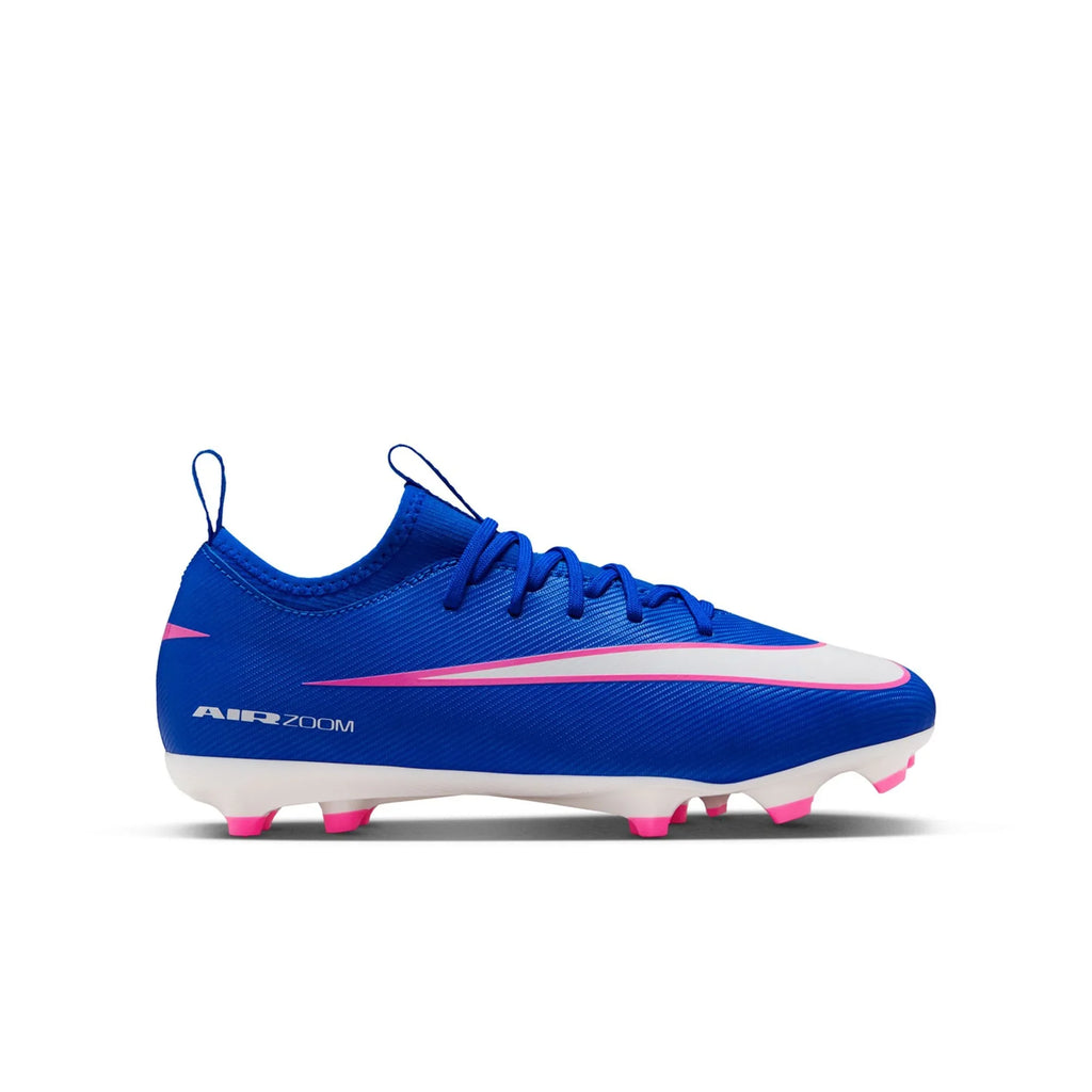 MERCURIAL VAPOR 16 ACADEMY FG/MG JR - Racer Blue/White product image 1, provided for visual reference and product detail