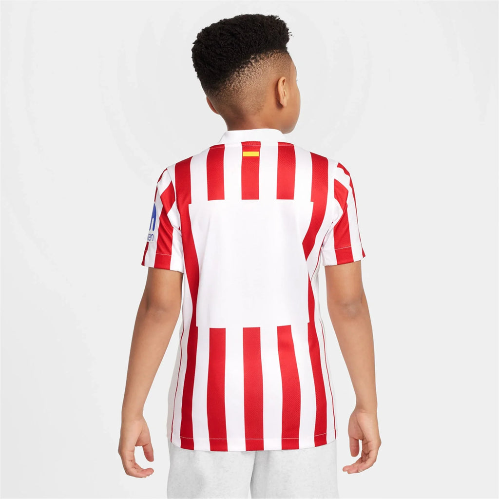 25/26 Atletico Madrid Youth Home Jersey product image 2, provided for visual reference and product detail review
