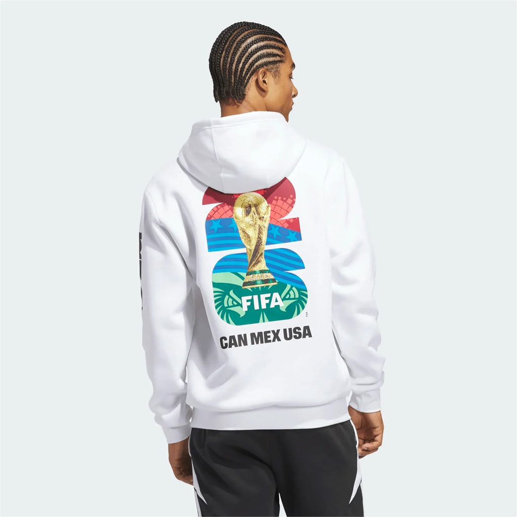 adidas FIFA WORLD CUP 2026™ HOODIE - WHITE product image 2, provided for visual reference and product detail review
