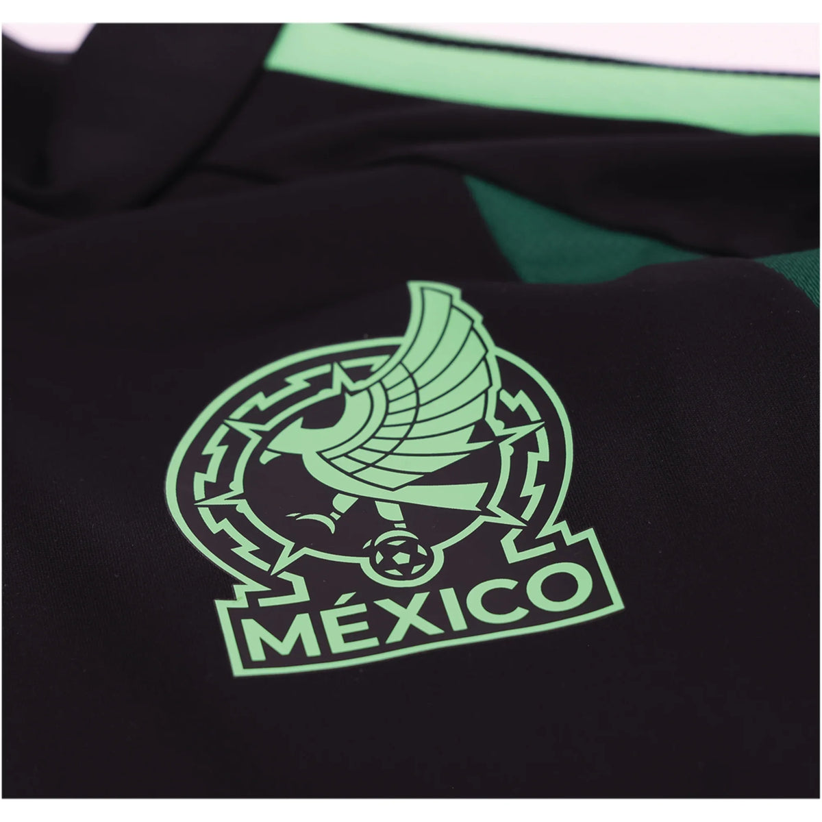 2026 adidas MEXICO LONG SLEEVE TRAINING TOP - Black product image 2, provided for visual reference and product detail review