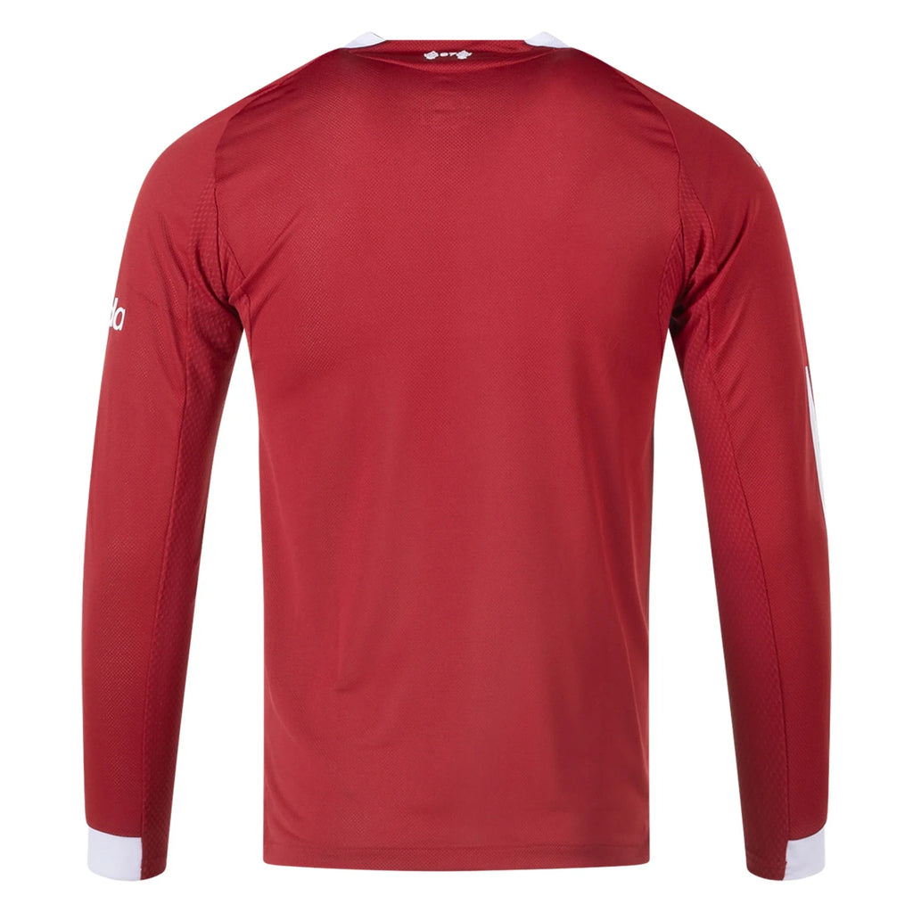 25/26 Liverpool FC Long Sleeve Home Authentic Jersey product image 2, provided for visual reference and product detail review