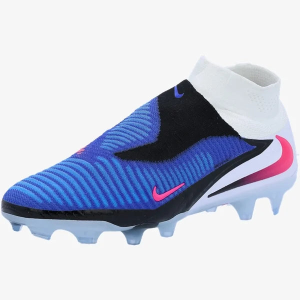 Nike Phantom 6 High Elite FG-Racer Blue/Pink Blast/White product image 3, provided for visual reference and product detail