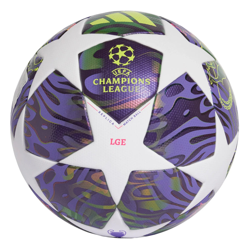 UEFA CHAMPIONS LEAGUE FINAL LEAGUE BALL 2026 - Purple/White/Yellow product image 2, provided for visual reference and