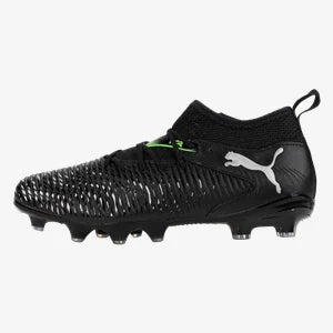PUMA FUTURE 8 MATCH AG/FG J FG CLEAT - Black/Silver/Green product image 2, provided for visual reference and product detail