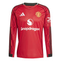 25/26 Manchester United Long Sleeve Home Jersey product image 1, provided for visual reference and product detail review
