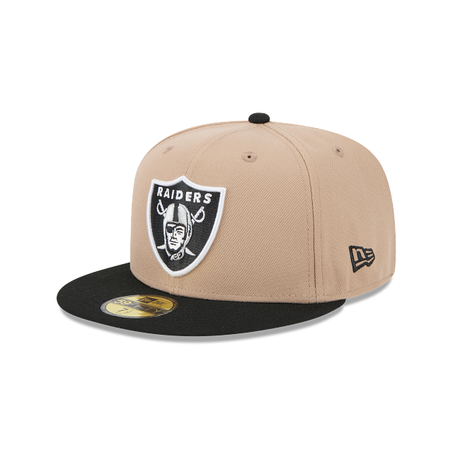 New Era Las Vegas Raiders 59FIFTY Fitted Hat-Camel product image 2, provided for visual reference and product detail review