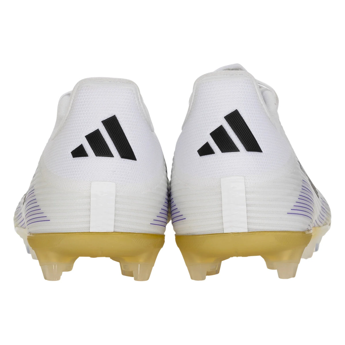 adidas F50 LEAGUE FG/MG - White/Core Black/Gold Metallic product image 3, provided for visual reference and product detail