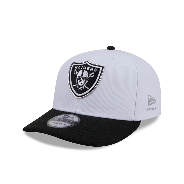 New Era Las Vegas Raiders 2026 NFL Black and White 9FIFTY Snapback Hat product image 1, provided for visual reference and