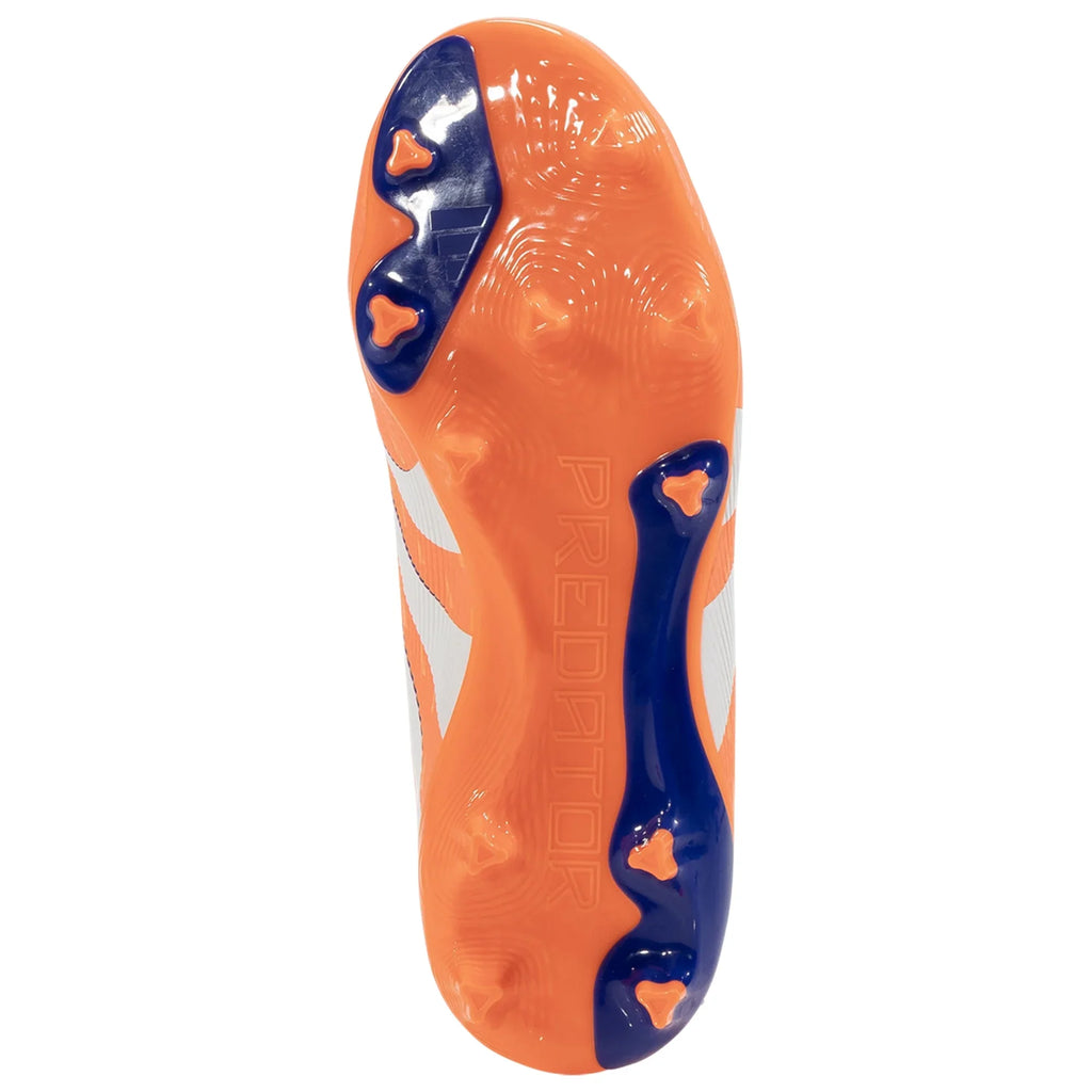 adidas PREDATOR LEAGUE FG/MG J - Beam Orange/White product image 3, provided for visual reference and product detail review
