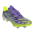 adidas F50+ FIRM GROUND - Purple Rush/White/Lucid Lemon product image 1, provided for visual reference and product detail