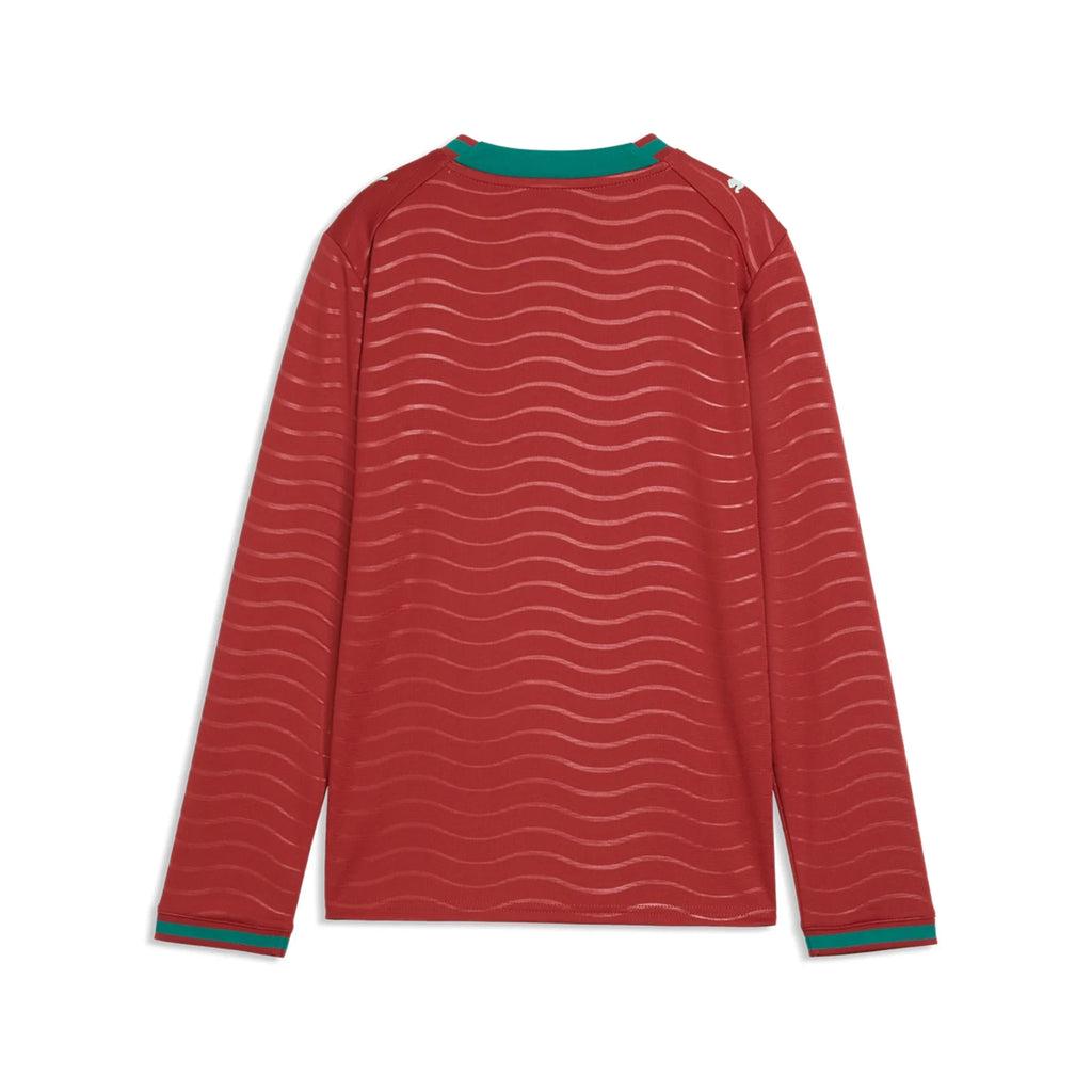 2026 Puma Portugal Home Long Sleeve Youth Jersey product image 2, provided for visual reference and product detail review