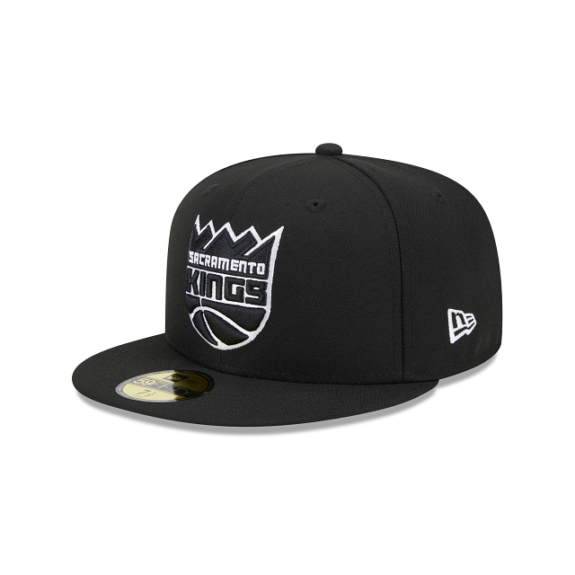 New Era Sacramento Kings Western Conference Side Patch 59fifty Fitted Hat-Black/White product image 4, provided for visual